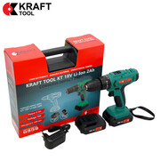 Аккумуляторныйшуруповерт2.0Ah18VKT18VLi-IonKraftTool
