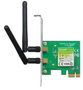 TP-LINKTL-WN881ND,300MbpsWirelessNPCIExpressAdapter,Atheros,2T2R,2.4GHz,802.11n/g/b,2detachableantennas