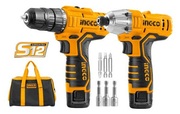 НаборШуруповёрт+ВинтовёртударныйINGCOCKLI1201Li-Ion12V/2*1.5A