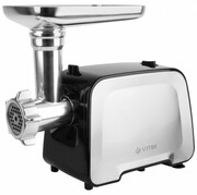 MeatmincerVITEKVT-3646,2000Wpoweroutput,2perforateddiscs,sausageandkebbestuffers,2gratingandslicingattachments,grindingspeed2,5kg/min,blackinox