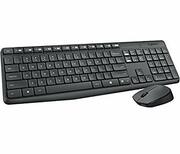 КлавиатураимышьLogitechMK235WirelessKeyboardandMouseBlackUSB