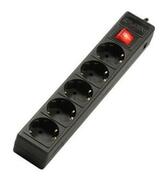 SurgeProtector3Sockets,1.8m,SvenOptimaBase,BLACKflame-retardantmaterial