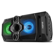 SVENPS-650Black,BluetoothPortableSpeaker,50WRMS,Effectivemulti-coloredlighting,LEDdisplay,FMtuner,USB&microSD,built-inlithiumbattery2x4000mAh,trackscontrol,AUX,RC,Optical,microUSBor5VDCpowersupply