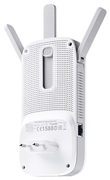 WirelessRangeExtenderTP-LINK"RE450",1750MbpsExpandWi-FiNetworkforUltimatePerformanceExpanded450Mbpson2.4GHz+1300Mbpson5GHztotals1750MbpsWi-FispeedsThreeadjustableexternalantennasprovideoptimalWi-Ficoverageandreliableconnect