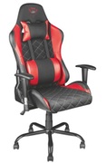 TrustGamingChairGXT707GResto,Heightadjustablearmrests,Class4gaslift,90°-180°adjustablebackrest,Strongandrobustmetalbaseframe,Includingremovableandadjustablelumbarandneckcushion,Durabledoublewheels,upto150kg,Red