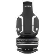 SVENAP-B560MV,BluetoothHeadphoneswithmicrophoneandLEDbacklight,Bluetoothv.4.1,operationtimewithbatteryupto18h,rangeupto10m,callacceptance,trackswitchingcontrol,Wired/wireless,3.5mm(4pin)stereomini-jack,Black