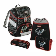 "FireDragon"LIGHT24-PieceSchoolBagSet