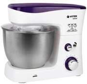 КухоннаямашинаVitekVT-1443,1000Wpoweroutput,bowl3.5L,6speedslevels,2xdoughhook,1xbeater,white
