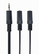 "Audiosplitercable0.1m3.5mm3pinplugto3.5mmstereo+micsockets,CablexpertCCA-415M-0.1M-https://cablexpert.com/item.aspx?id=10050"