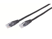 PatchCord0.25m,Black,PP12-0.25M/BK,Cat.5E,moldedstrainrelief50u"plugs