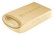16GBUSBFlashDriveTranscend"JetFlash510",GoldMetallicUltraCompact/Dust,Shock,WaterResist