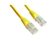 PatchCord0.25m,Yellow,PP12-0.25M/Y,Cat.5E,moldedstrainrelief50u"plugs