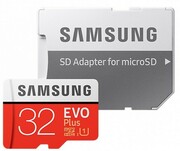 32GBSamsungEVOPlusMB-MC32GA/RUmicroSDHC(Class10UHS-I)withAdapter,Read:upto95MB/s,Write:upto20MB/s