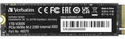 M.2NVMeSSD1.0TBVerbatimVi3000,Interface:PCIe3.0x4/NVMe1.3,M2Type2280formfactor,SequentialRead3300MB/s,SequentialWrite3300MB/s,RandomRead150KIOPS,RandomWrite100KIOPS,PhisonE13T,TBW:750TB,3DNANDTLC