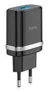 "HocoSmarttraveladapter,QC3.0,C12QInput:100-240V~50/60HzMax0.6AOutput:5.0V-2.0AStandardUSBinterface-PluganduseBlack"