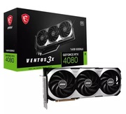 ВидеокартаMSIGeForceRTX408016GBVENTUS3XOC/16GBGDDR6X256Bit2535/22400Mhz