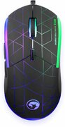 MARVOM115,GamingMouse,800//1600/2400/4000dpiadjustable,Opticalsensor,6programmablebuttons,7-colorbacklight,USB,Black