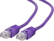 PatchCord5m,Purple,PP12-5M/V,Cat.5E,Gembird,moldedstrainrelief50u"plugs