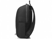 HPCommuterBackpack(Black),sportyzip-upbackpack,Padded,air-meshshoulderstraps,Awater-resistantcoatingonthebottom,Reflectiveaccentsforsafety.