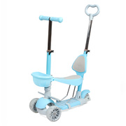 Самокатдетский5в1(подножка),голубой,код147605