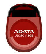 8GbUSB2.0FlashDriveADATA,DashDriveUD310,red(Read-18MB/s,Write-5MB/s),Jewelllike