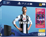 ConsolaPlaysation4Slim1TbBlack+Fifa19ChempionsEdition