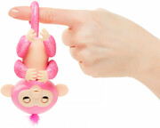 ИнтерактивнаягламурнаяручнаяобезьянкаWowWeeFingerlingsрозовая,3764