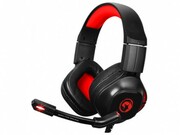 MARVO"HG8944",GamingHeadset,Microphone,50mmdriverunit,Volumecontrol,Adjustableheadband,3.5mmjack+USB(forlightening),Braidedcable,2m,Black-Red