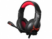 MARVO"HG8928",GamingHeadset,Microphone,40mmdriverunit,Volumecontrol,Adjustableheadband,3.5mmjack+USB(forlightening),Braidedcable,2m,Black-Red