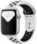 УмныечасыAppleWatchNikeSeries544mmMX3V2SilverAluminiumCasewithPurePlatinumBlackNikeSportBand