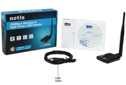 USB2.0WirelessLANHighPowerUSBAdapterNetis"WF2505",150Mbps,DetachableAntenna