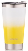 ТермостакандляпиваArdestoBrightCity470мл,соткрывалкой,нержавеющаясталь,желтый