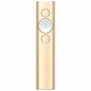 "PresenterLogitechSpotlight,3buttons,Range:30m,Bluetooth/2.4Ghz,85mAh,Gold.