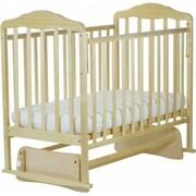 124009КроватьдетскаяБерезка(автостенка,маятник,пакладкаПВХ,бежевый)Размер1200*600мм