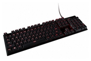 KingstonHyperXAlloyFPSMechanicalGamingKeyboard(RU),Mechanicalkeys(Cherry®MXBluekeyswitch)Backlight(Red),100%anti-ghosting,Keyrollover:6-key/N-keymodes,Ultra-portabledesign,Solid-steelframe,ConvenientUSBchargeport,USB
