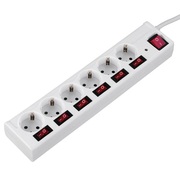 HamaPowerStrip,6-WayPowerStrip,individuallyswitchable