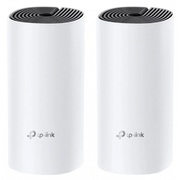 TP-LINKDecoE4(2-pack)AC1200MU-MIMO,WholeHomeMeshWi-FiSystem,Router,AccessPoint,867Mbpsat5GHz,300Mbpsat2.4GHz,210/100Mbps,WAN/LANPorts,1PowerPort,Flash16MB,SDRAM128MB,2Internaldual-bandantennasperDecounit