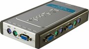 D-LinkDKVM-4K,AutoKVMSwitch,4PCsto1USER,(PS/2),Desktop