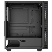 CaseATXGAMEMAXBlackHole,w/oPSU,2x200mmARGBfans,PWMhub,Transparentpanel,USB3.0,Black