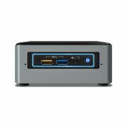 MiniPC(Barebone)Intel®NUCKitNUC6CAYH(Intel®CeleronJ34554C/4T,1.5-2.3GHz,2xSO-DIMMDDR3L-1600(max8GB),1x2.5"SATA,1xM.2PCIeX1,Intel®HDGraphics500,VGA,HDMI,SDCardReader,4xUSB3.0,2xUSB2.0,1xGbELAN,WiFi/BT4.2,IR,S/PDIF)