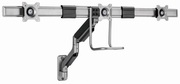 Monitorwallmountarmfor3monitorsupto17-27"GembirdMA-WA3-01,Adjustablewall3displaymountingarm(rotate,tilt,swivel),VESA75/100,upto6kg,spacegrey
