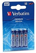 VerbatimBatteriesAAAAlkaline4pcsBlister