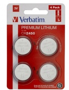 Verbatim®BatteriesCR24504pcsBlister