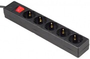 SurgeProtectorSVENOptimaBase,5Sockets,3m,Black