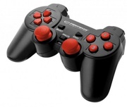 GamepadEsperanzaWARRIOREGG102RBlack/Red,VibrationGamePad,15buttons,2sticks,Ergonomicdesign,2modes(analoganddigital),Softsweat-resistantsurfacecoating,PCWin7,8,10compatible,USB