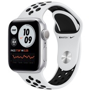 AppleWatchNikeSeries6GPS,40mmSilverAluminiumCasewithBlackNikeSportBand,M00T3GPS