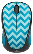 LogitechWirelessMouseM238PlayCollection,TealChevron