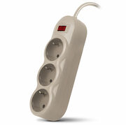 SurgeProtectorSVENSF-03L,3Sockets,1.8m,Gray