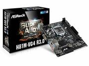 MBS1150ASRockH81M-VG4R3.0(IntelH81,mATX)2xDDR3(DDR31600/1333/1066non-ECC,un-bufferedmemory),VGA,PCI-Ex.16x1,PCI-Ex1x2,2xSATA6GB/s,2xSATA3GB/s,4+4xUSB2.0,2xUSB3.0,1xGbitLAN,Audio8ch