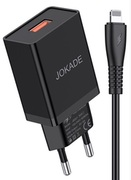 JokadeWallChargerwithCableUSBtoLightningSinglePort5AJB022,Black